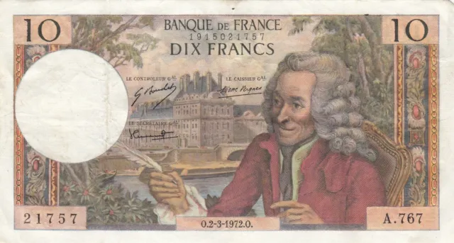France banknote 10 francs (1972)   P-147