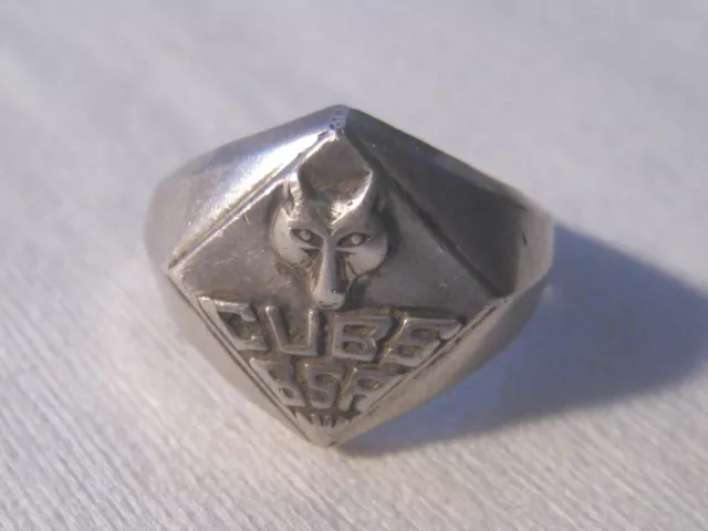 Vintage Sterling Silver CUBS BSA Boy Scouts Of America Ring By Vargas  SZ 4