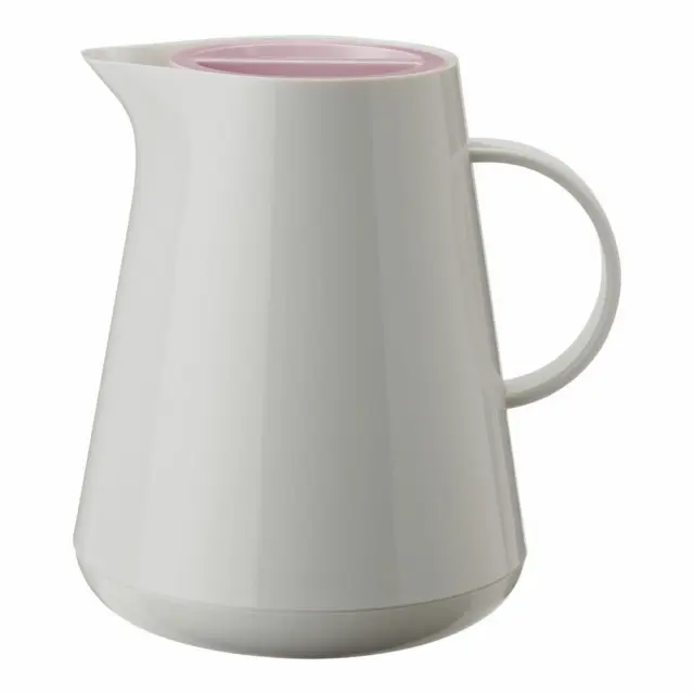 Rig-Tig Hottie Isolierkanne Teekanne Kaffeekanne Kunststoff Glas Grey Rose 1 L