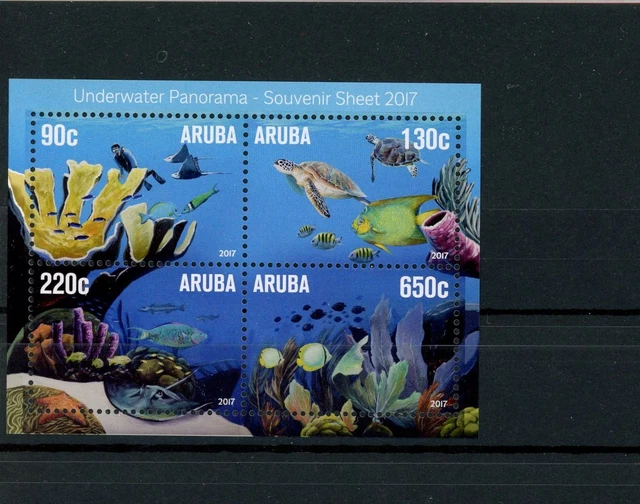 Aruba Block 21 postfrisch Schildkröte #IN068