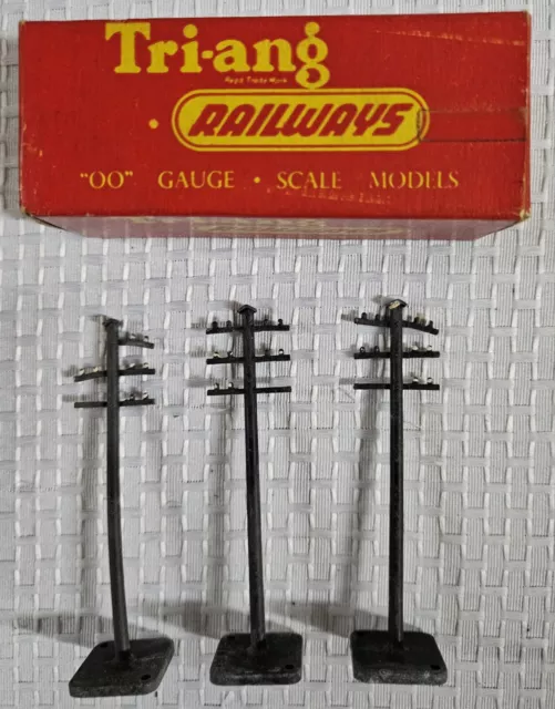 Triang Tri-ang R.86 R86 00 Scale Model Railways Telegraph Poles Boxed