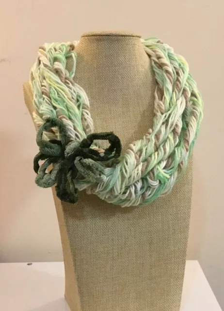 Collana di lana scaldacollo sciarpa, regalo moglie, regalo di Natale