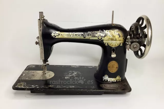 Máquina de coser SINGER 15 decoración esfinge (Sphinx) 1922