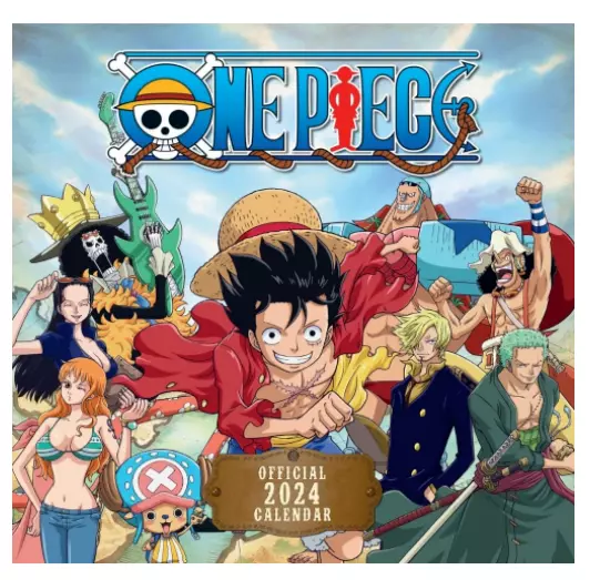 ONE PIECE ANIME 2024 Square Wall Calendar Calendar English Calendar