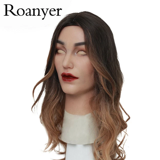 ROANYER REALISTIC SILICONE Mask Female Human Skin Mask For Cosplay ...