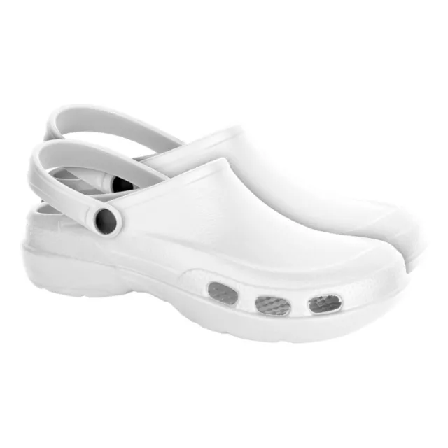 Lemigo Clogs weiß Schuhe Hausschuh Gartenschuh Berufsschuhe Damen und Herren