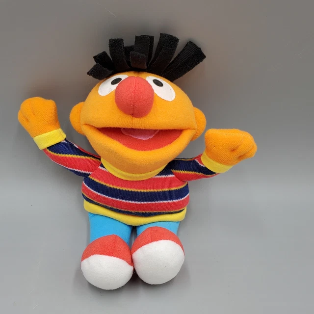 Sesame Street Ernie Stuffed Animal Plush Doll Fisher Price floppy hair 7 inch 2