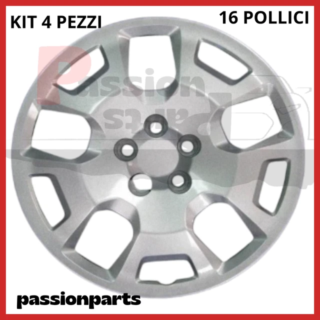 Kit 4 Copricerchi Per Fiat Doblò Max 2014 - Diametro 16 Pollici, Adattabili - Foto 9