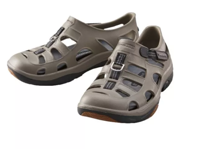 Shimano Evair Fishing Shoes Khaki Size EU 43 , US M9/W11 (8941)