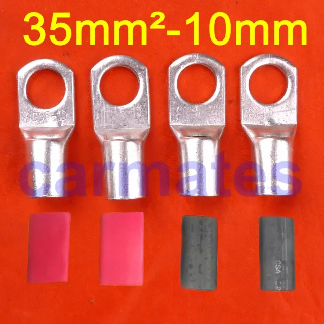 4 X Battery Cable Lead Lug Terminals 35-10 for Electrical wire Crimp Crimper OZ