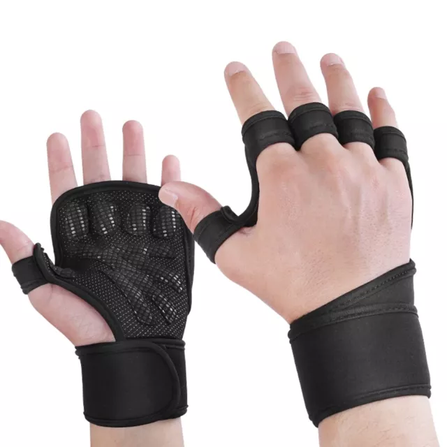 Fitness Gloves Weight Lifting Gym Workout Training Wrist Wrap Strap Men / Women