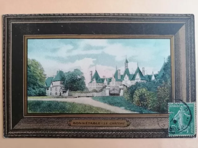 CPA Cadre de 1908 BONNÉTABLE Sarthe Le CHÂTEAU