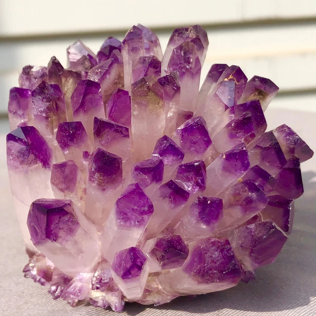 320g New Find purple Phantom Quartz Crystal Cluster Mineral Specimen Healing
