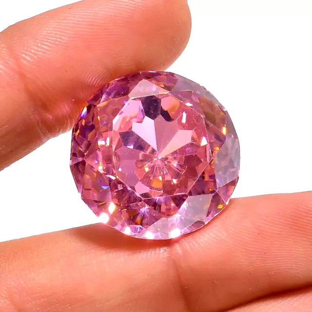 110.00 Cts Precious Combodian Natural Pink Zircon Round Cut Loose Gemstone