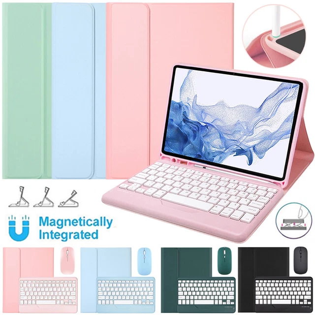 For Samsung Galaxy Tab S7 A7 S6 Lite Tablet Bluetooth Mouse Keyboard Flip Case