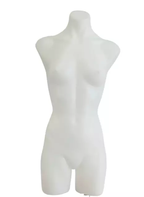 Female Mannequin Torso - White Plastic