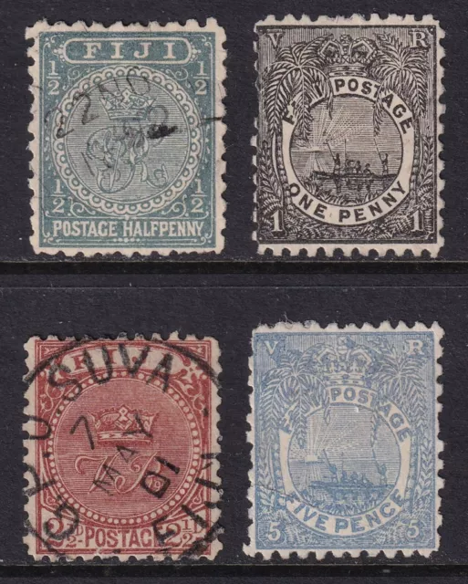 FIJI 1891-1908 Definitives selection Used (CV £37+)