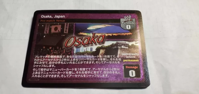 WWE Raw Deal OSAKA, JAPAN TEXT FOIL CARD UNIQUE