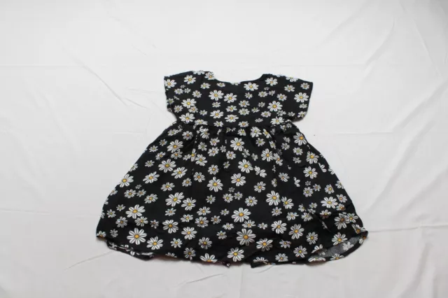 Jumping Beans Toddler Girl's Floral Button Front Dress DP3 Black Size 4T NWT 3