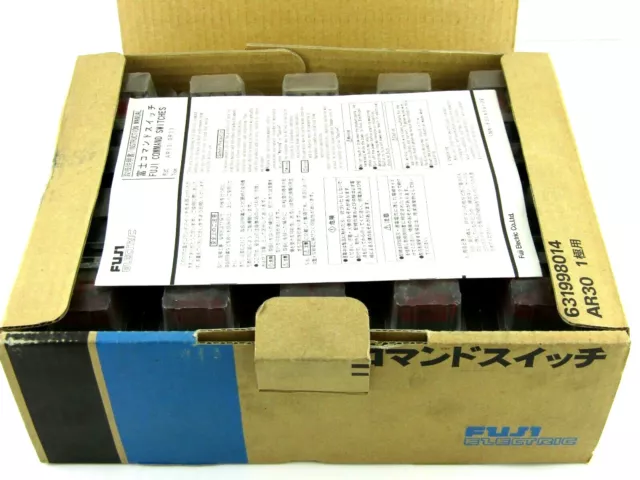 NEW Fuji Electric AR30PR-0S1B Selector Switch Knob, Spring Return, Box of 20