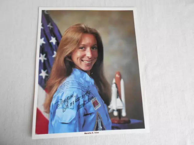 Shuttle NASA Litho original signiert Marsha Ivins Space