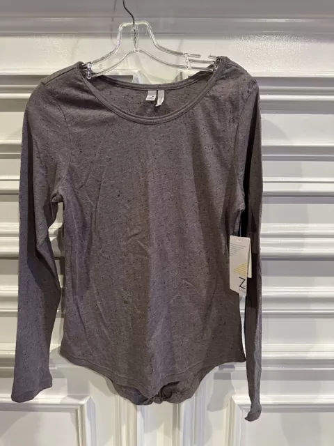 Zella shirt womens small S gray long sleeve pullover top workout yoga NWT