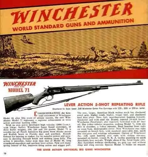 Winchester 1939 Guns and Ammunition Catalog