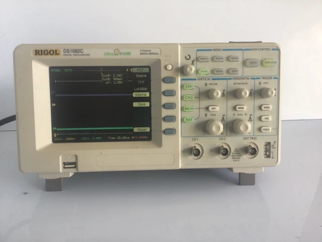 RIGOL DS1062C DIGITAL OSCILLOSCOPE, 2-Channel 60 MHz 400MSa/s Ultra Zoom RIGOL DS1062C DIGITAL OSCILLOSCOPE, 2-Channel 60 MHz 400MSa/s Ultra Zoom