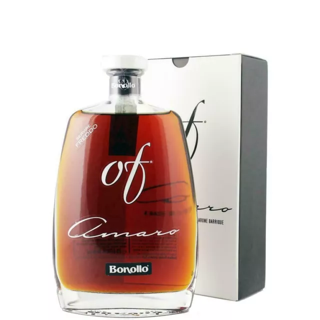 Amaro OF Bonollo 70 CL 30° con Grappa di Amarone Barrique astuccio regalo 700 ML