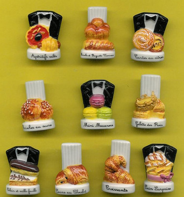 SERIE COMPLETE DE FEVES PERSO BRIOCHES BONNIN 