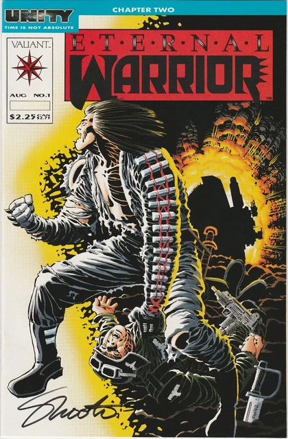 Eternal Warrior #1 Signed Jim Shooter (Valiant 1992) (Frank Miller Cover)