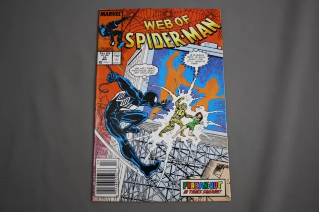 Web of Spider-Man #36 - Marvel Comics (1987) - 1st App. Tombstone - Newsstand