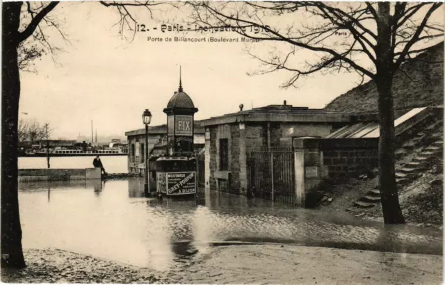 CPA AK PARIS 16th Flood 1910 Porte de Billancourt F. Fleury (673203)