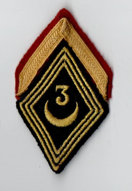 INSIGNE TISSU LOSANGE de bras Mle 1945 RSA REGIMENT SPAHIS ALGERIENS