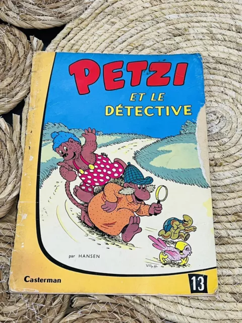bande dessinée Vintage 1965 Petzi Et Le Détective Hansen Casterman 13 Pingo Riki
