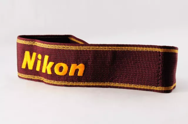 Casi COMO NUEVA Genuina Cámara Fotográfica Cuello Hombro Nailon Correa Vintage de Japón