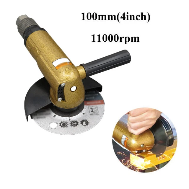 4inch Industrial Pneumatic Angle Grinder Sanding Polishing Cutting Machine 100mm