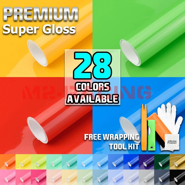 HIGH GLOSS GLOSSY Car Vinyl Wrap Sticker Decal Sheet Film Adhesive Air
