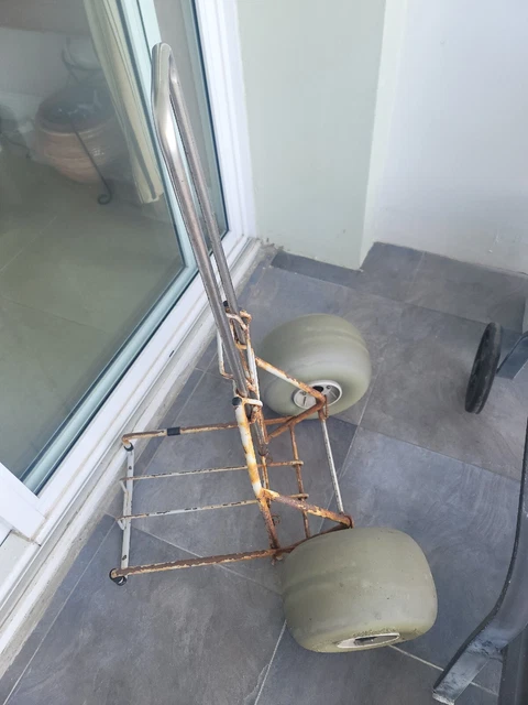Used Wheeleez Roleeze Balloon Tire Beach Cart Original FREE SHIPPING US Used Wheeleez Roleeze Balloon Tire Beach Cart Original FREE SHIPPING US