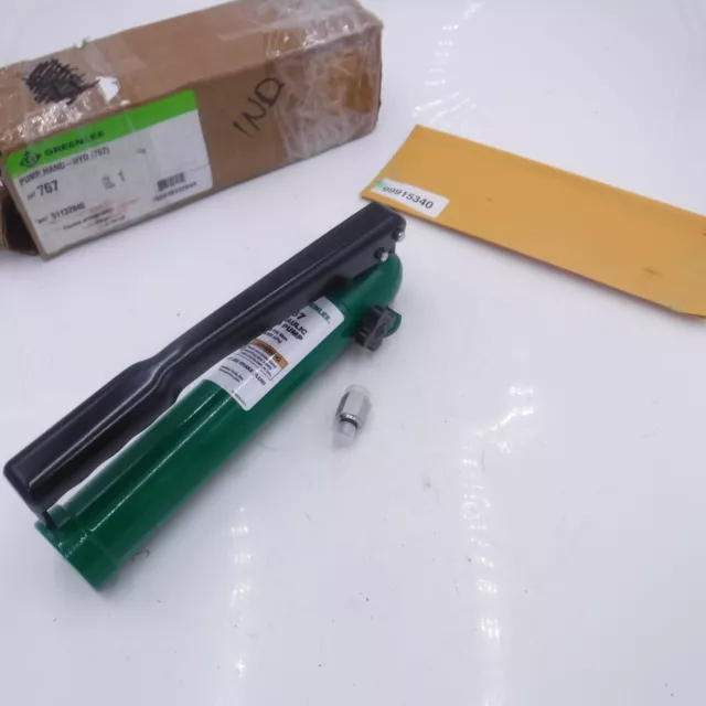 Greenlee 767 Single Speed Hydraulic Hand Pump for Greenlee Punch Drivers