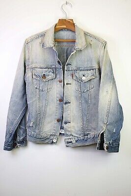 LVC Levi's Vintage Clothing. giacca denim effetto invecchiato. RARE EDITION 87 (of108) M