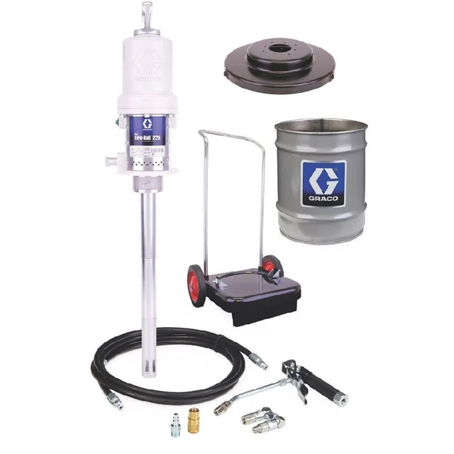 GRACO 246913 - Mini Fire-Ball 225 50:1 35 lb. & 50 lb. Grease Pump Cart-Mounted