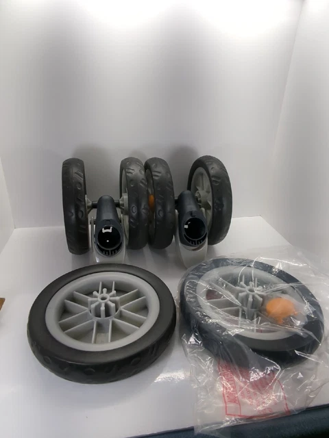 Chicco Corrina Stroller Wheels 4 Front And 2 Rear Sets Brand New