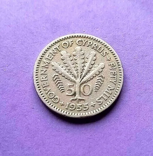 Zypern 50 Mils, 1955, *SUPER PREIS*