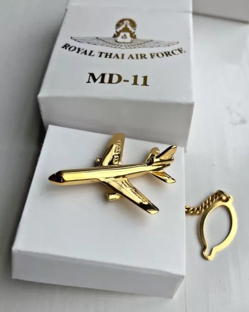 Aviation Tie Pin Mcdonnell Douglas Md11 Aircraft - Rare 2