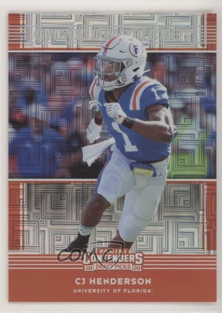 2020 Panini Contenders Draft Picks Building Blocks /10 CJ Henderson Rookie RC