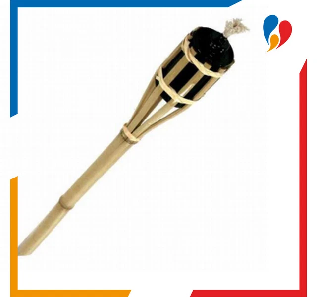 Torcia Da Giardino In Bambù 120cm Con Contenitore Olio - VerdeLook - Foto 12