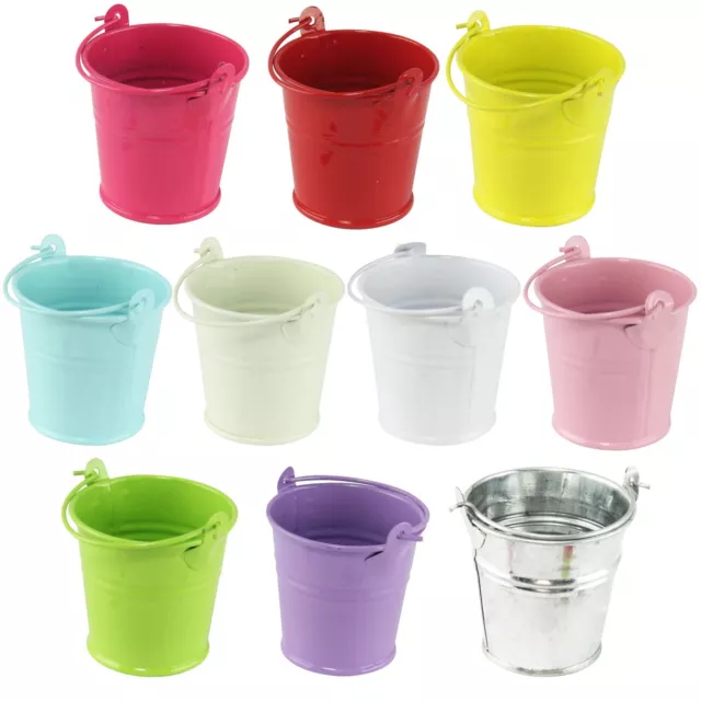 Mini 5.5cm Favour Pails - Wedding Favor Bucket Small Tiny Garden Cage