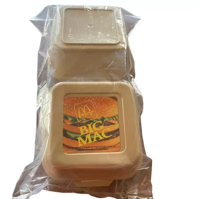 1988 Fisher Price McDonald’s Big Mac Burger And Box Vintage Excellent Sealed