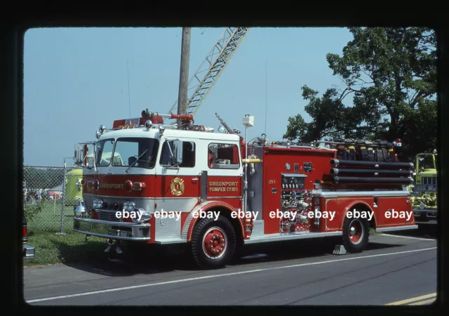 Greenport NY 1980s Sanford pumper Fire Apparatus Slide